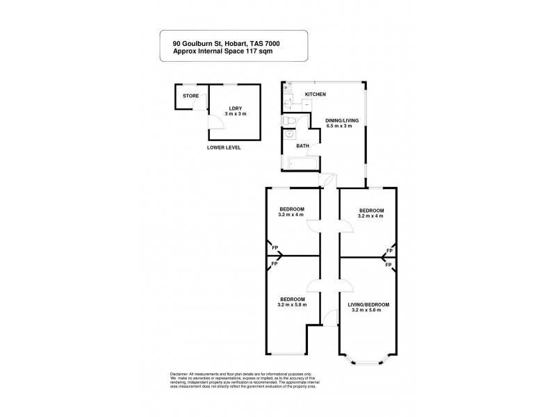 90 Goulburn Street, Hobart TAS 7000 Floorplan