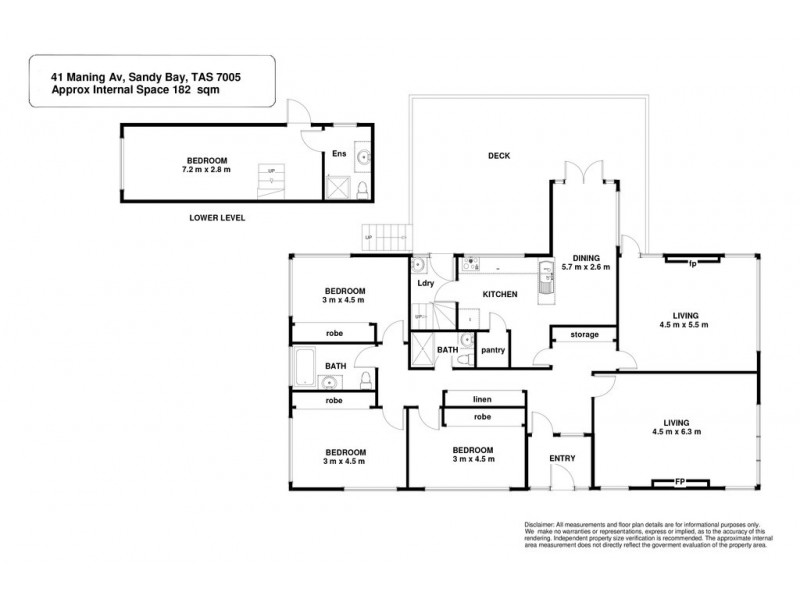 41 Maning Avenue, Sandy Bay TAS 7005 Floorplan