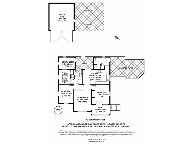 12 Kenbarry Street, Brighton QLD 4017 Floorplan