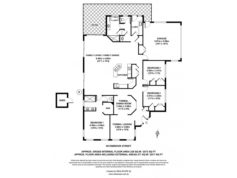 98 Enbrook Street, Bracken Ridge QLD 4017 Floorplan
