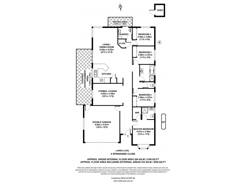 6 Springside Close, Bracken Ridge QLD 4017 Floorplan