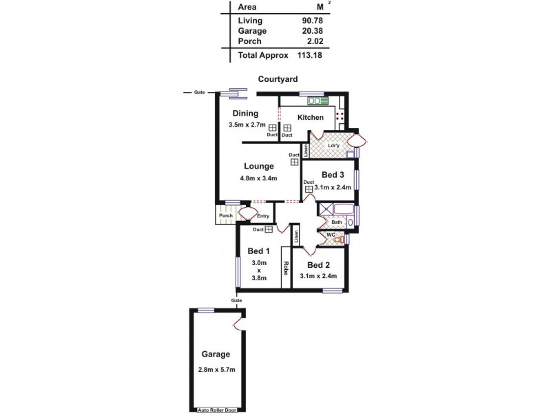2/13 Harradine Street, Gawler East SA 5118 Floorplan