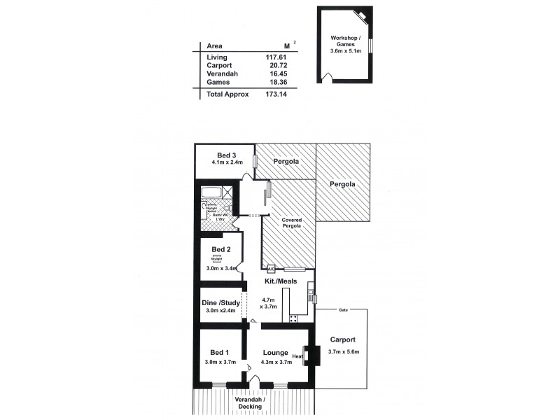 32 Gilbert Street, Lyndoch SA 5351 Floorplan