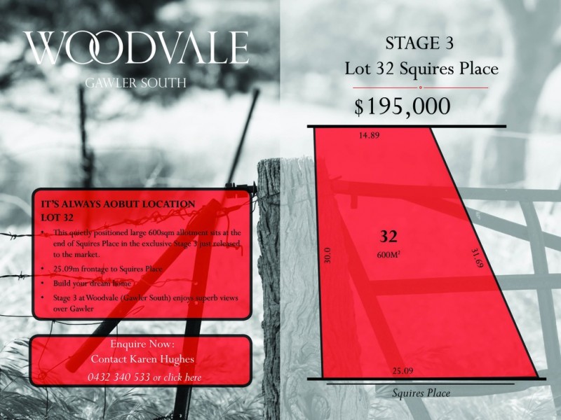 Lot 32 Squires Place, Gawler South SA 5118