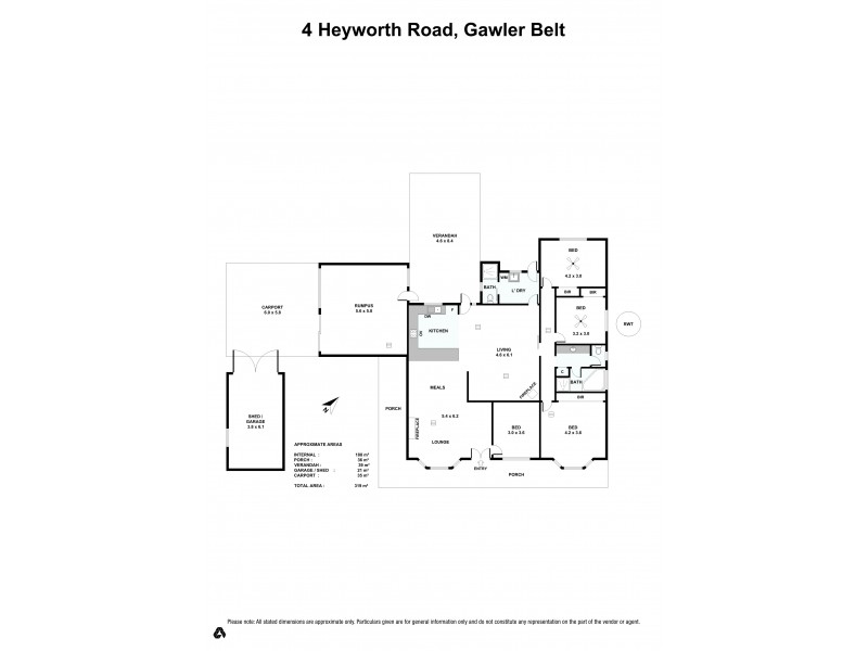 4 Heyworth Road, Gawler Belt SA 5118 Floorplan