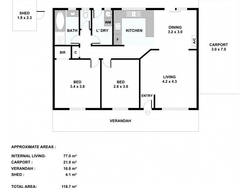 2/9A Railway Terrace, Gawler West SA 5118 Floorplan