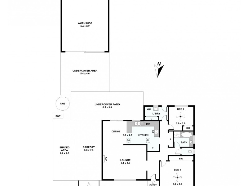 13 Greenways Street, Evanston Park SA 5116 Floorplan