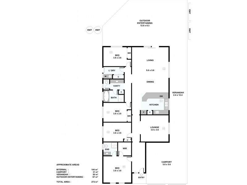 11 Rogers Court, Evanston Park SA 5116 Floorplan