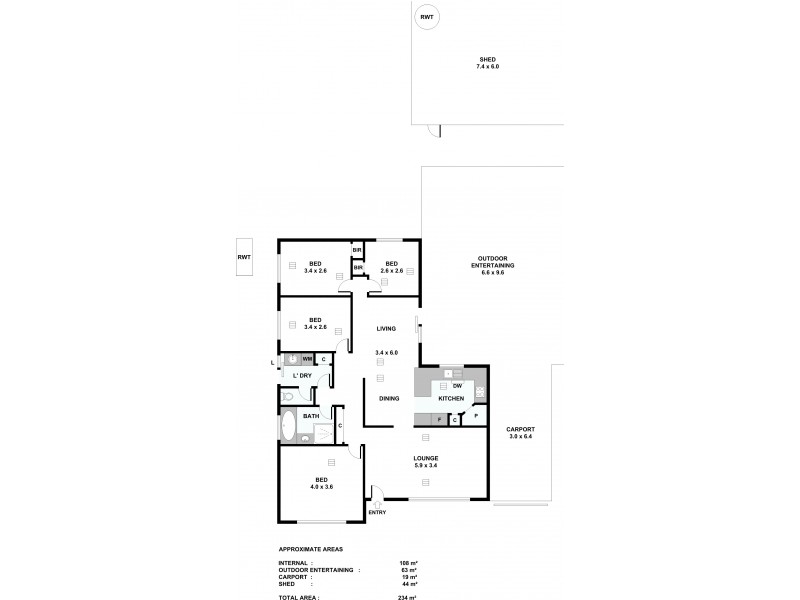 44 Causby Crescent, Willaston SA 5118 Floorplan