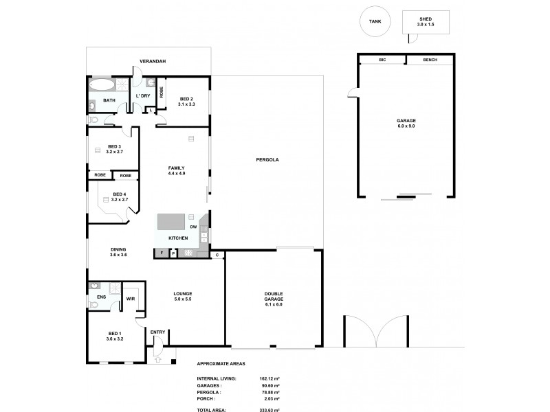 34 Gleeson Grove, Evanston Park SA 5116 Floorplan