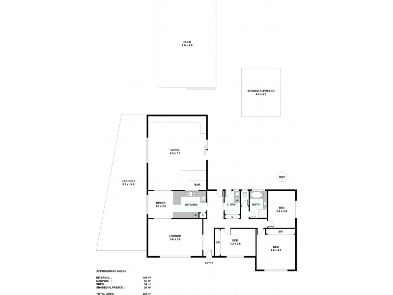 23 Rogers Court, Freeling SA 5372 Floorplan
