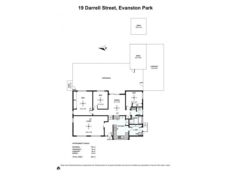 19 Darrell Street, Evanston Park SA 5116 Floorplan