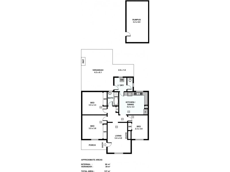 9 Ey Grove, Evanston SA 5116 Floorplan