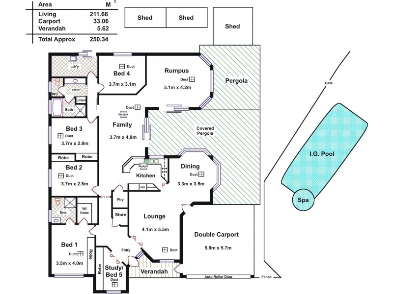 9 Creedon Close, Evanston Park SA 5116 Floorplan
