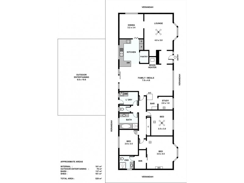 205C Bald Road, Roseworthy SA 5371 Floorplan
