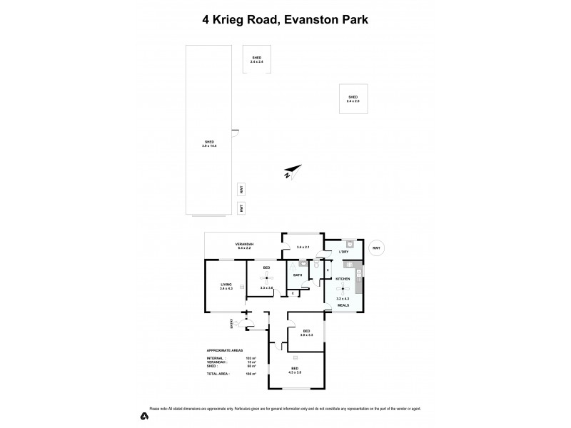 4 Krieg Road, Evanston Park SA 5116 Floorplan