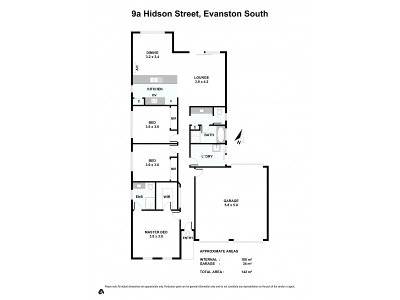 9A Hidson Street, Evanston SA 5116 Floorplan