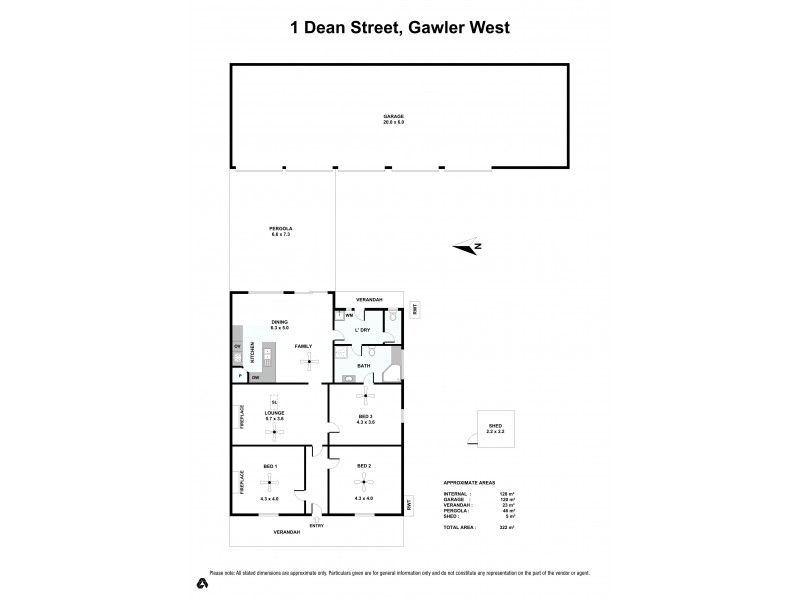 1 Dean Street, Gawler West SA 5118 Floorplan