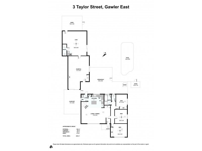 3 Taylor Street, Gawler East SA 5118 Floorplan