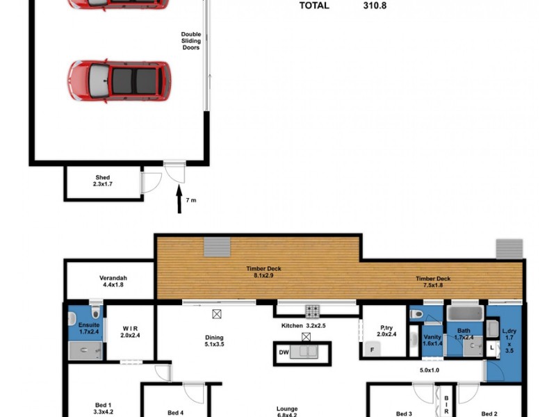 14 Adams Road, Williamstown SA 5351 Floorplan