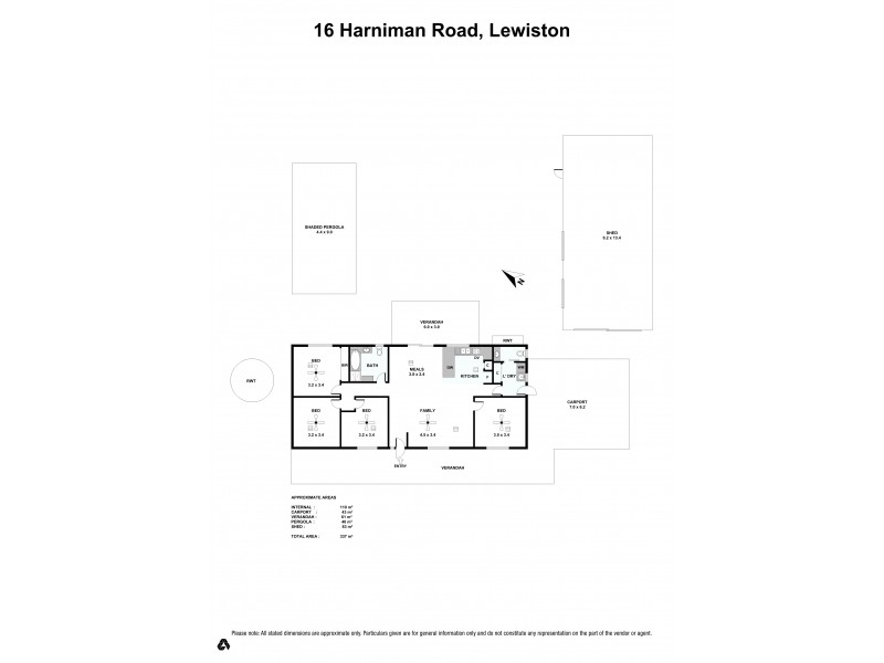 16 Harniman Road, Lewiston SA 5501 Floorplan