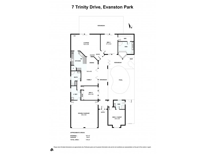 7 Trinity Drive, Evanston Park SA 5116 Floorplan