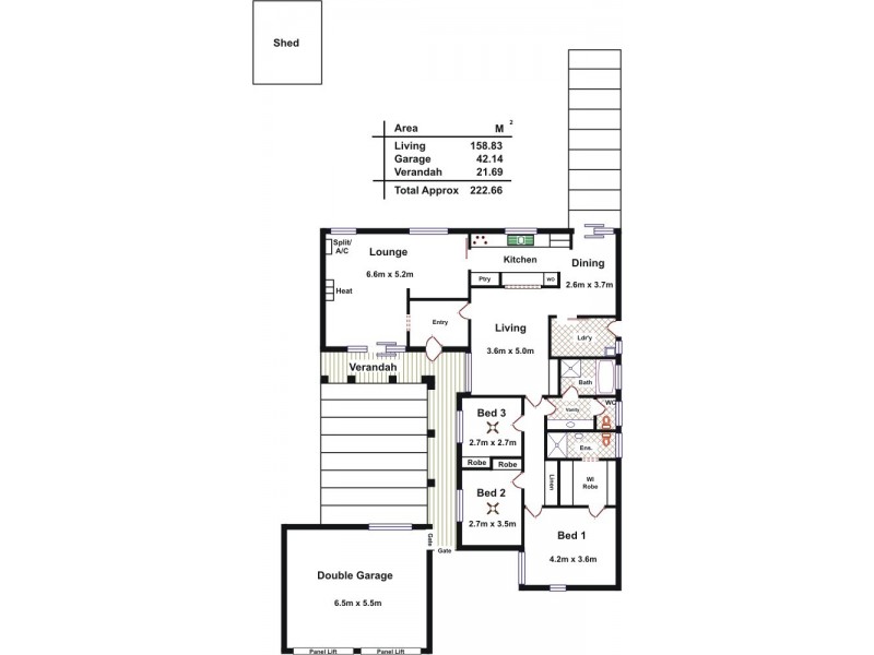 15 Theodore Street, Evanston Park SA 5116 Floorplan