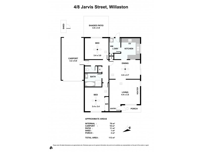 Unit 4/8 Jarvis Street, Willaston SA 5118 Floorplan