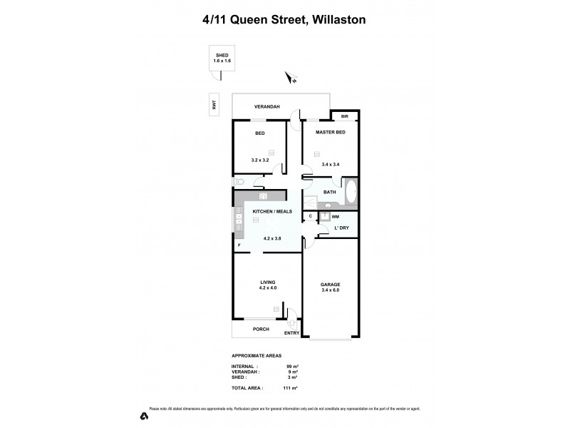 4/11 QUEEN STREET, Willaston SA 5118 Floorplan