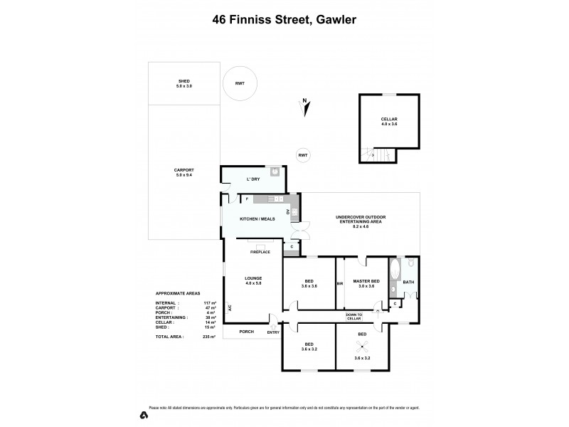 46 Finniss Street, Gawler SA 5118 Floorplan