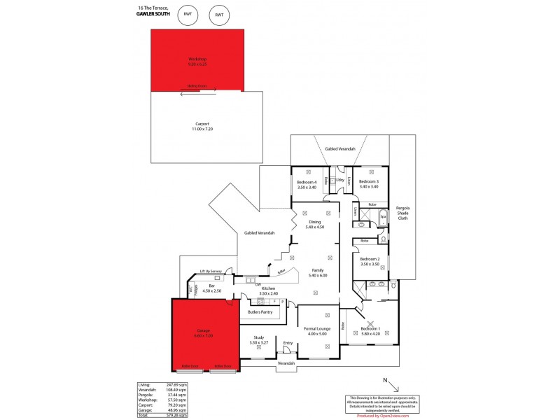 16 The Terrace, Gawler South SA 5118 Floorplan