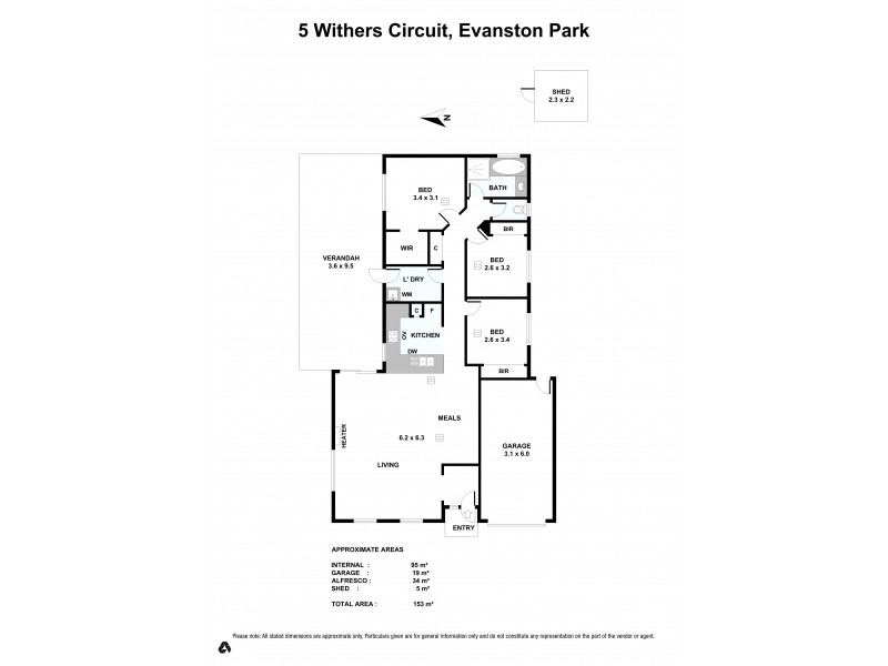 5 Withers Circuit, Evanston Park SA 5116 Floorplan
