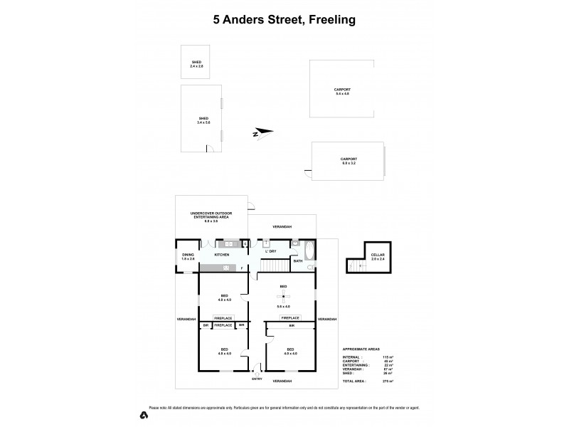 5 Anders Street, Freeling SA 5372 Floorplan