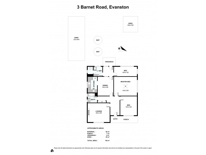 3 Barnet Road, Evanston SA 5116 Floorplan