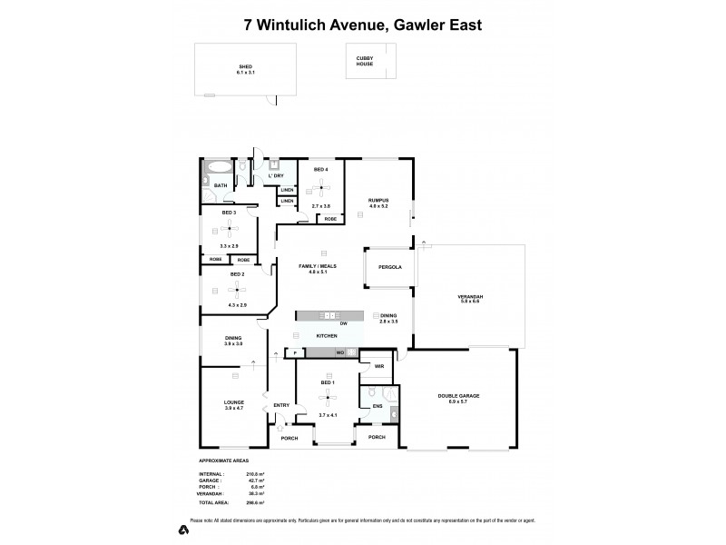 7 Wintulich Avenue, Gawler East SA 5118 Floorplan