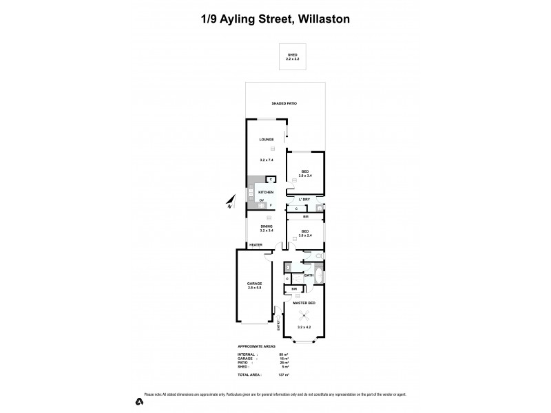 1/9 Ayling Street, Willaston SA 5118 Floorplan