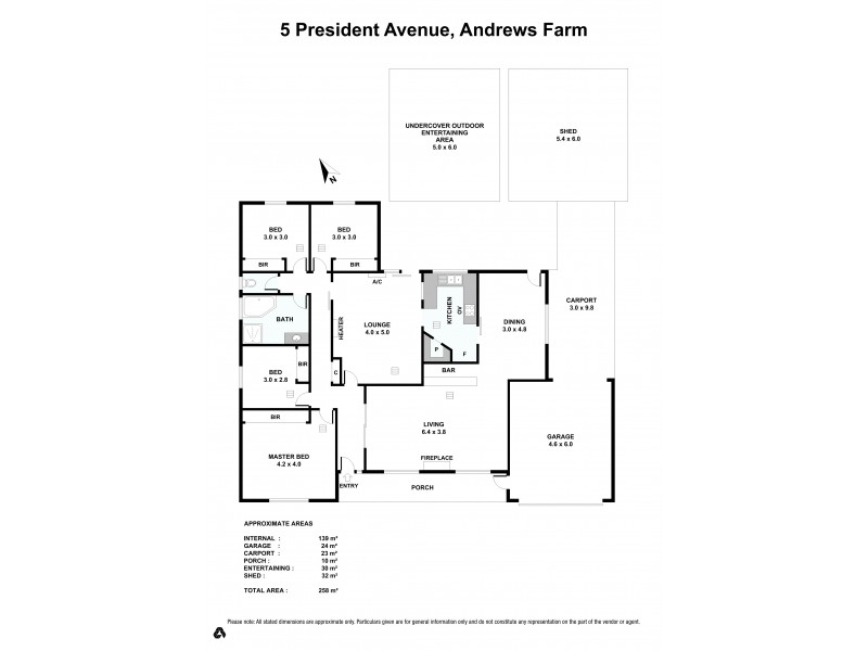 5 President Avenue, Andrews Farm SA 5114 Floorplan