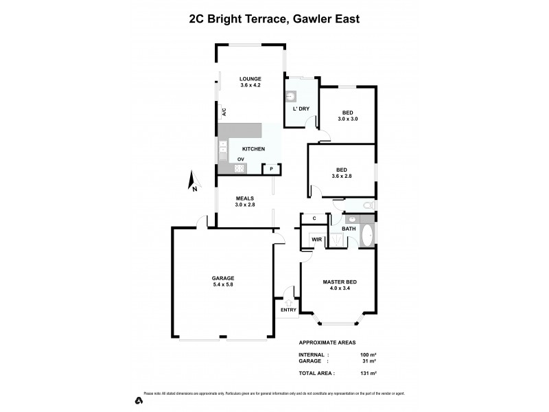 2C Bright Terrace, Gawler East SA 5118 Floorplan