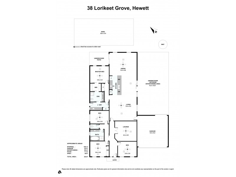 38 Lorikeet Grove, Hewett SA 5118 Floorplan