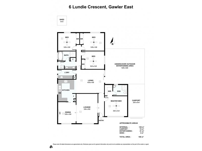 6 Lundie Crescent, Gawler East SA 5118 Floorplan