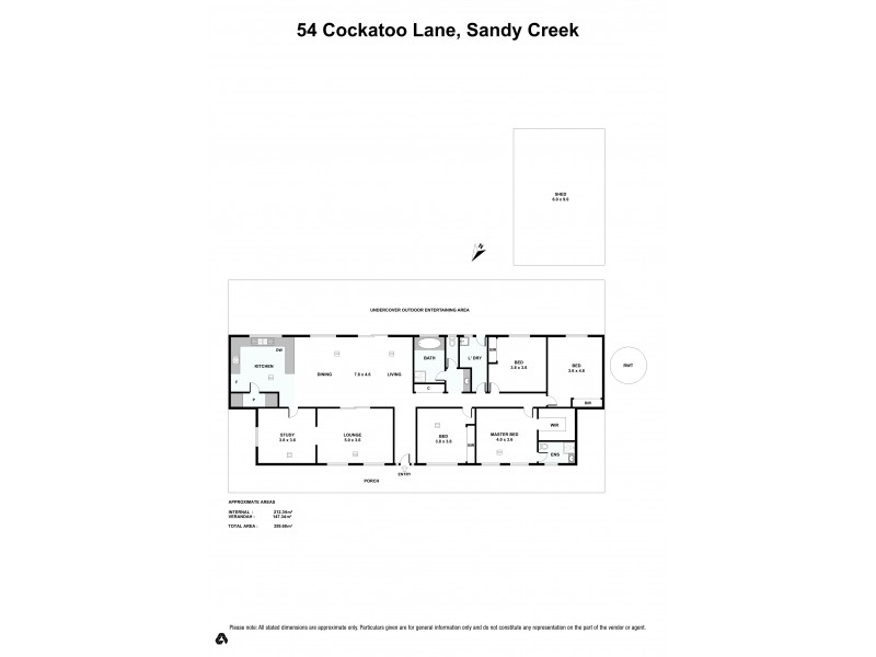 54 Cockatoo Lane, Sandy Creek SA 5350 Floorplan