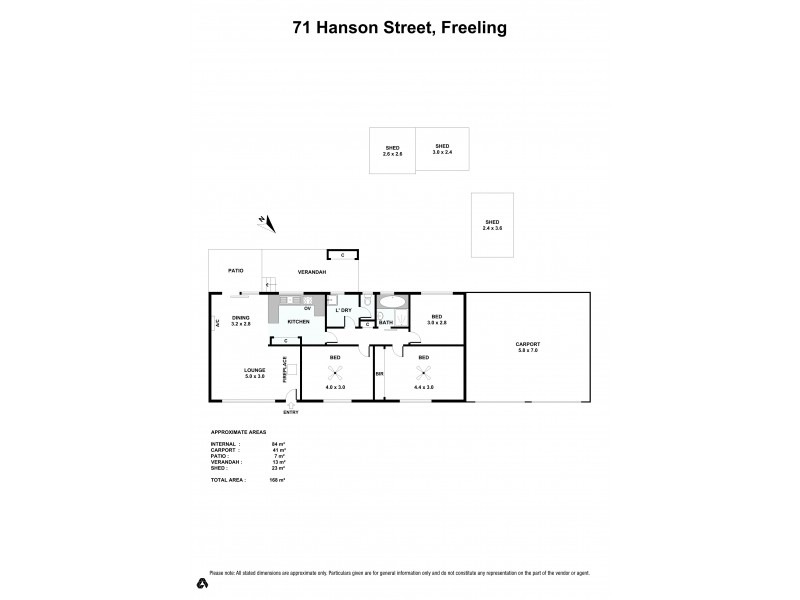 71 Hanson Street, Freeling SA 5372 Floorplan