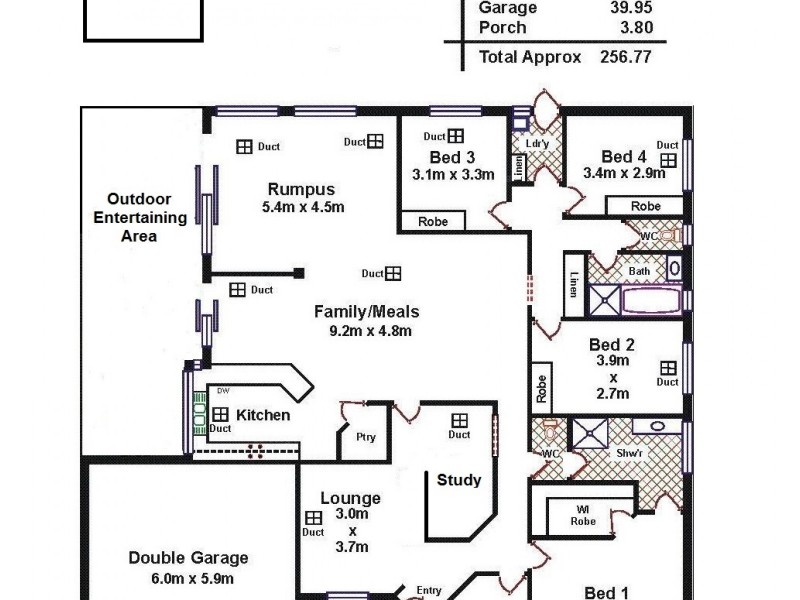2 Gleeson Grove, Evanston Park SA 5116 Floorplan