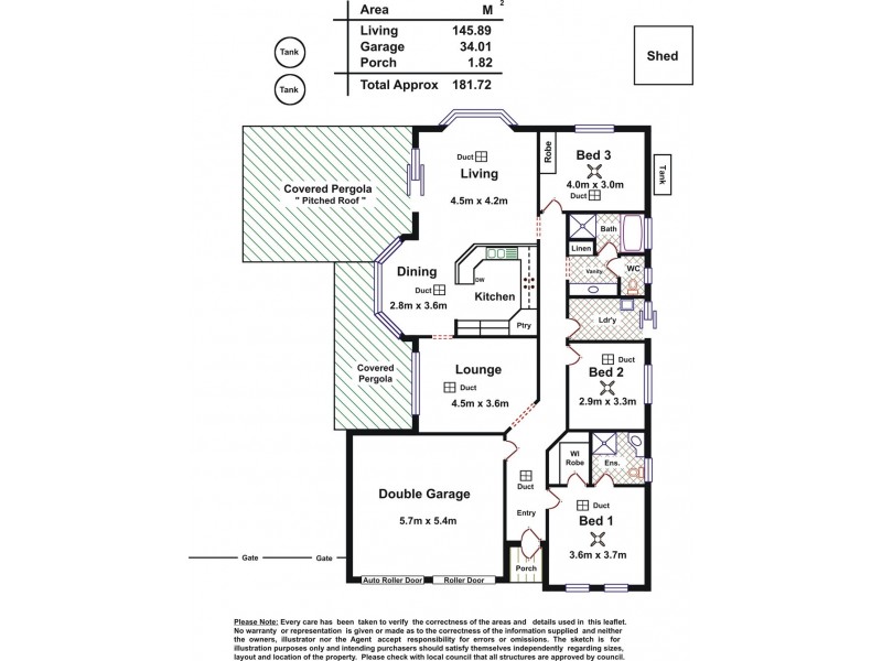 6 Mullen Court, Evanston Park SA 5116 Floorplan