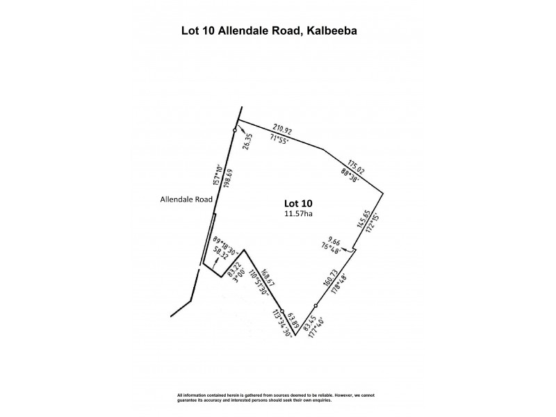 Lot 10 Allendale Road, Kalbeeba SA 5118 Floorplan