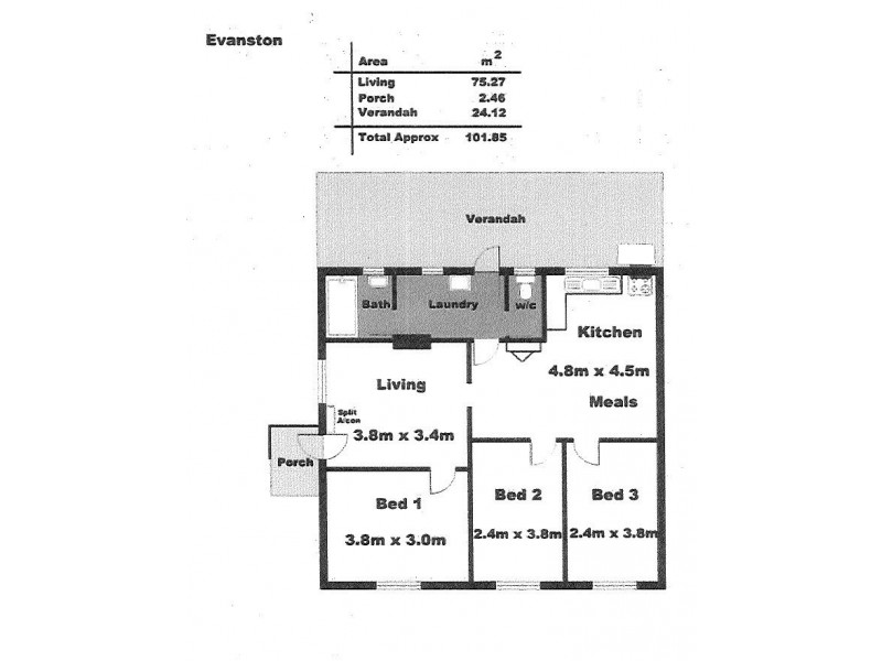 21 Longford Street, Evanston SA 5116 Floorplan