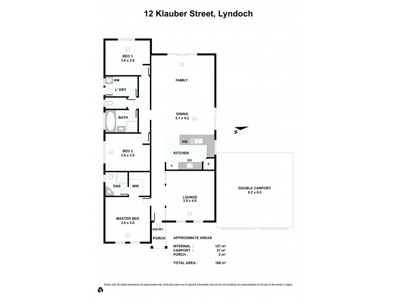 12 Klauber Street, Lyndoch SA 5351 Floorplan