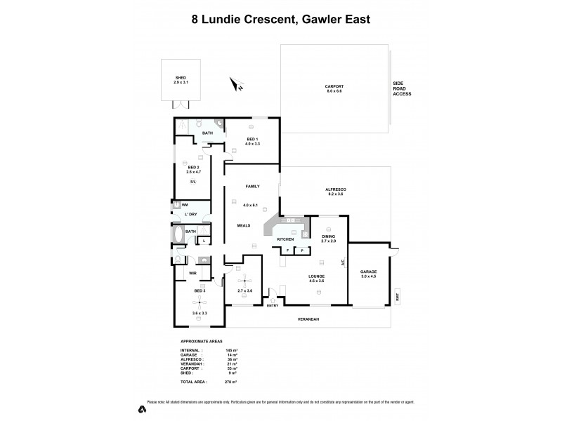 8 Lundie Crescent, Gawler East SA 5118 Floorplan