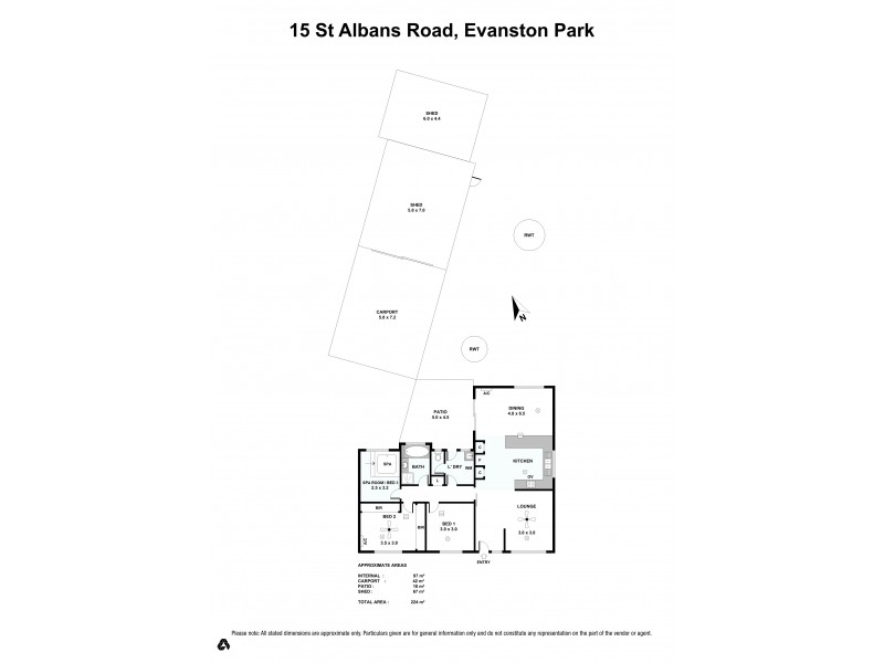 15 St Albans Road, Evanston Park SA 5116 Floorplan