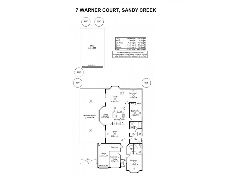 7 Warner Court, Sandy Creek SA 5350 Floorplan
